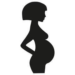 
Pregnant woman icon
Vector. Illustration