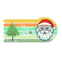 santa claus and christmas tree