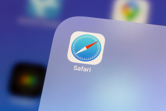 Ostersund, Sweden - Nov 21, 2020: Safari App Icon. Safari Is A Graphical Web Browser Developed By Apple.