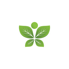 Leaf  ecology Logo Template vector