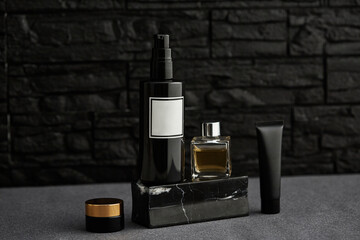 Cosmetic Products in Bathroom