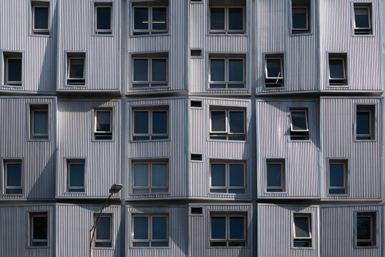Modern urban apartment building