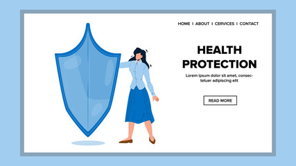 Health Protection And Medical Life Support Vector