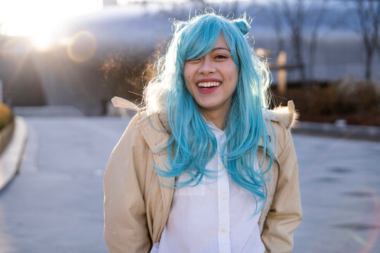 Young Asian woman in the streets