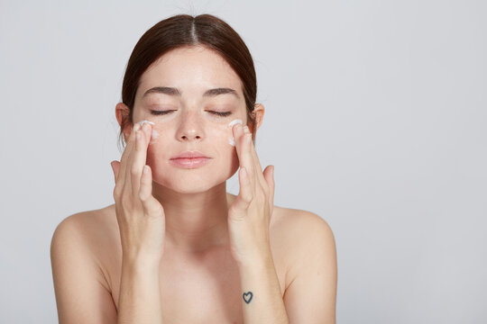 Closed Eyes Portrait Skin Hydration