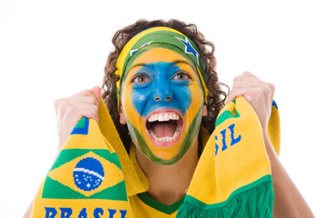 Brasilianischer Fußballfan