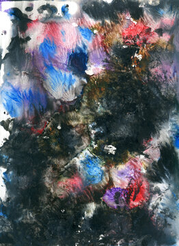 Macro photo of colorful abstract background pattern with waves colors