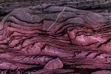 Colored folds and stones