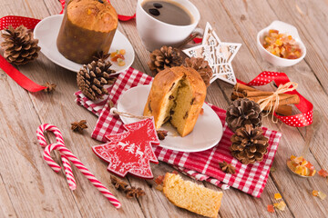 Panettone Christmas cake.

