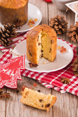 Panettone Christmas cake.
