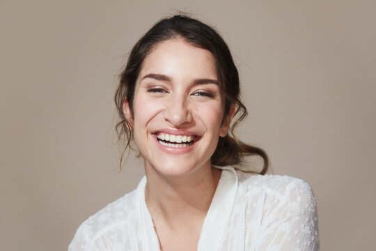 Woman smiling at camera