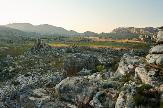 Rugged mountain lanscape