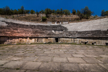 Ancient Roman ruins in Bitola, North Macedonia