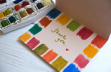 Homemade Thank You card