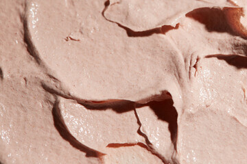 Pink clay mask texture