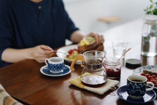 Home made comfort food, on the wooden table. Japanese style pictures