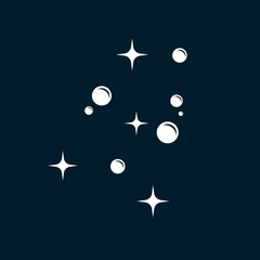 cleaning bubble and star icon design . bubble star vector design template . cleaning service icon background
