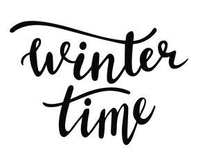 Winter time hand lettering.  Christmas season quotes and phrases for cards, banners, posters, mug, scrapbooking, pillow case, phone cases and clothes design. 