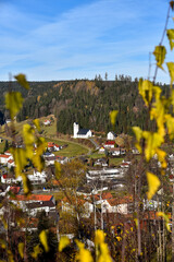 Warmensteinach im Fichtelgebirge im Herbst Ortsansicht Bayern