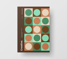 Abstract corporate identity report cover. Geometric vector business presentation design layout. Amazing company illustration brochure template.