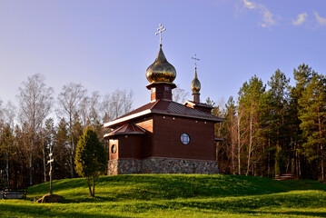 consecrated in 2010 a wooden temple of the Orthodox Church of the Holy Resurrection in the village...