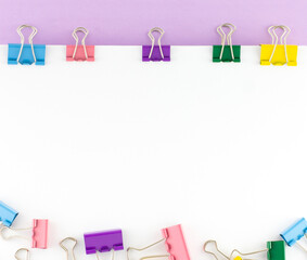 school objects with copy space