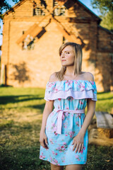 beautiful girl in a dress