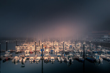 Obraz premium marina at night