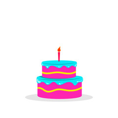 birthday cake isolated on white