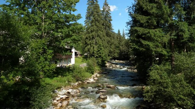 A view of the Museum of the Orava village in the village of Zuberec in Slovakia