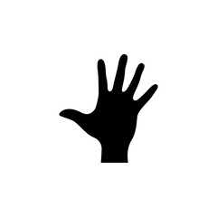 Hand up icon vector illustration