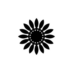 Flower icon flat vector illustration