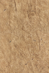 Textured brown wrinkled handmade paper background. Vertical background for design