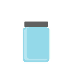 Jar icon in flat style isolated on white background