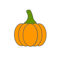 pumpkin food icon design illustration
