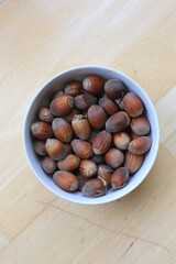 hazelnuts in a bowl