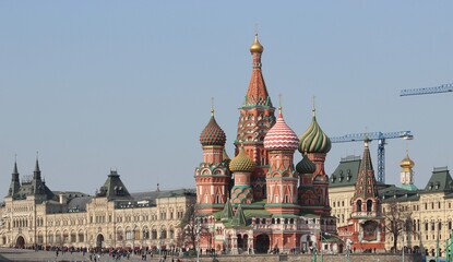 Obraz premium Храм на Красной площади, Москва, Россия