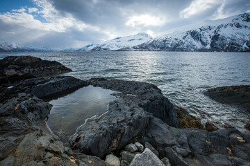 Fototapeta na wymiar Fjord in winter