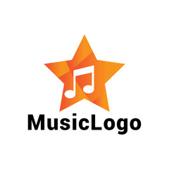 Music logo icon vector template.