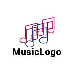 Music logo icon vector template.