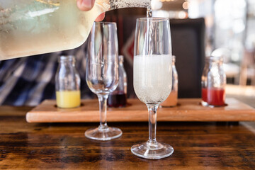 Pouring Champagne
