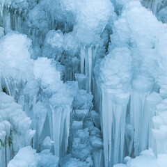 Ice design, Winter landscape in Dolomites, Unesco World Heritage Site, Italy, Europe
