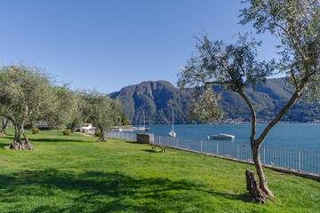 Fototapeta na wymiar Lake Como seen about Ossuccio, Province of Como, Lombardy region, Northern Italy