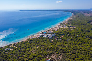 Fototapeta na wymiar Sunrise and noon in Formentera ... any time is good in paradise !!!