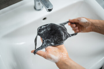 Cleaning Reusable Face Mask
