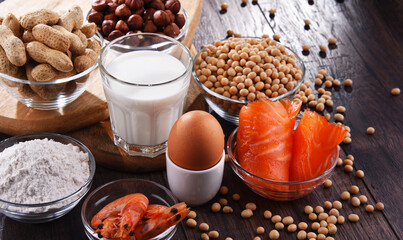 Composition with common food allergens