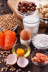 Composition with common food allergens