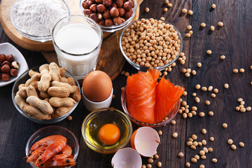 Composition with common food allergens