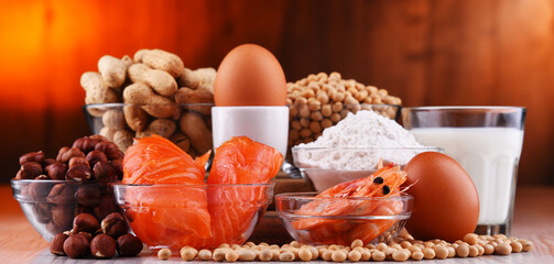 Composition with common food allergens