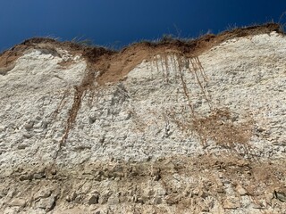 White stone cliff